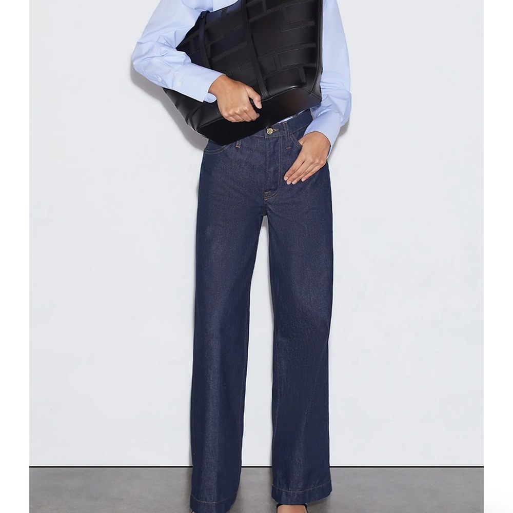 Frame Le Italien wide leg jeans size 27